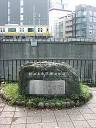 神田上水懸樋跡の碑